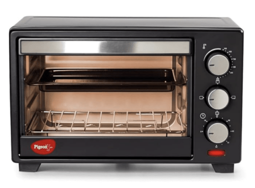 Pigeon Oven Toaster Grill 16 Liters OTG with Rotisserie for Oven Toaster and Grill for grilling and baking Cakes (Grey)